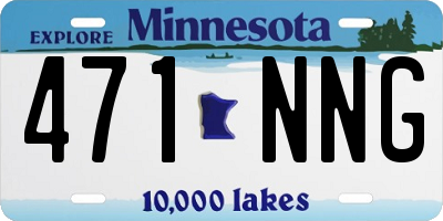 MN license plate 471NNG