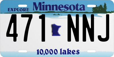 MN license plate 471NNJ