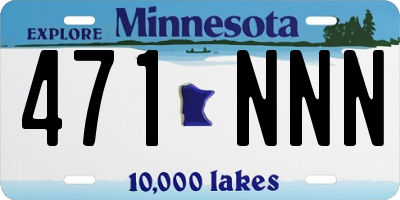MN license plate 471NNN