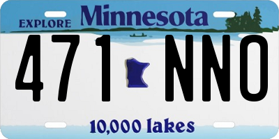 MN license plate 471NNO