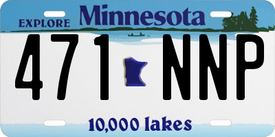 MN license plate 471NNP