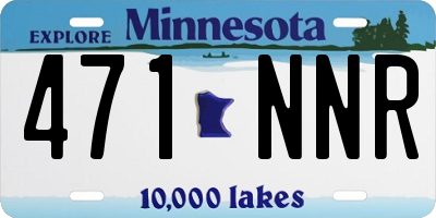 MN license plate 471NNR