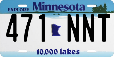MN license plate 471NNT
