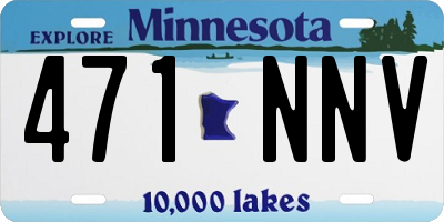 MN license plate 471NNV
