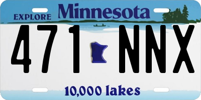 MN license plate 471NNX