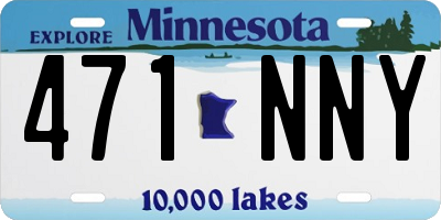 MN license plate 471NNY
