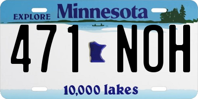 MN license plate 471NOH