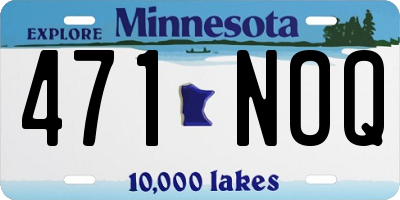 MN license plate 471NOQ