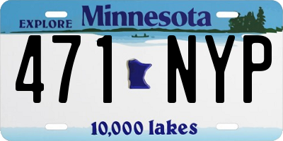MN license plate 471NYP