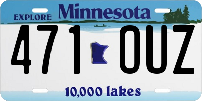 MN license plate 471OUZ