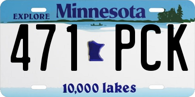 MN license plate 471PCK