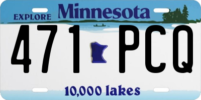 MN license plate 471PCQ