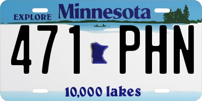 MN license plate 471PHN