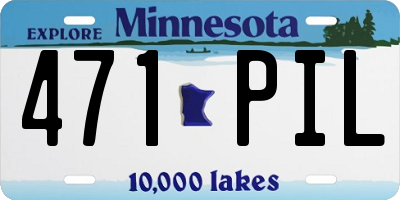 MN license plate 471PIL