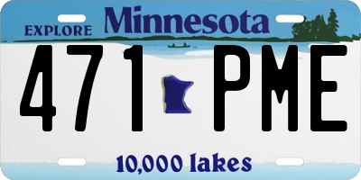 MN license plate 471PME