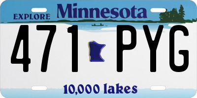 MN license plate 471PYG