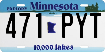 MN license plate 471PYT