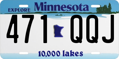 MN license plate 471QQJ