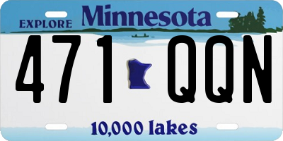 MN license plate 471QQN