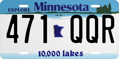 MN license plate 471QQR