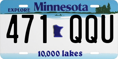 MN license plate 471QQU