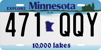MN license plate 471QQY