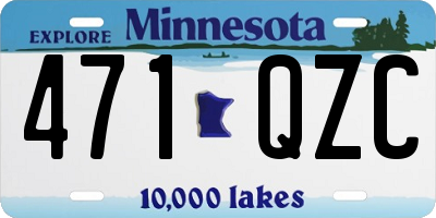 MN license plate 471QZC