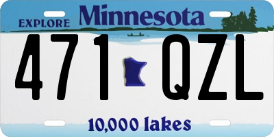 MN license plate 471QZL