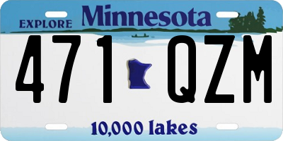 MN license plate 471QZM