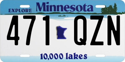 MN license plate 471QZN