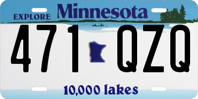 MN license plate 471QZQ