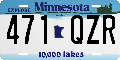 MN license plate 471QZR