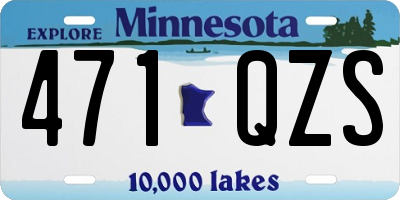 MN license plate 471QZS
