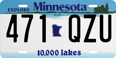 MN license plate 471QZU