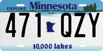 MN license plate 471QZY