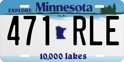 MN license plate 471RLE