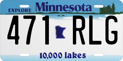 MN license plate 471RLG