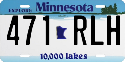 MN license plate 471RLH