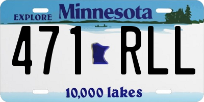 MN license plate 471RLL