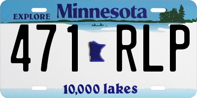 MN license plate 471RLP