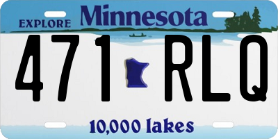 MN license plate 471RLQ