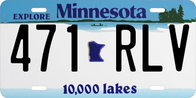MN license plate 471RLV