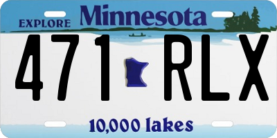 MN license plate 471RLX