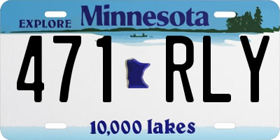 MN license plate 471RLY