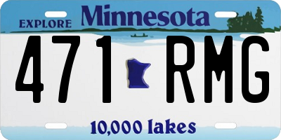 MN license plate 471RMG