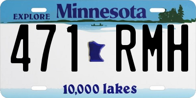 MN license plate 471RMH