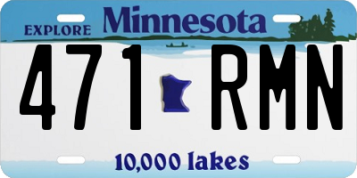 MN license plate 471RMN