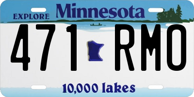 MN license plate 471RMO