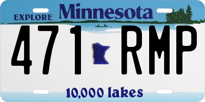 MN license plate 471RMP