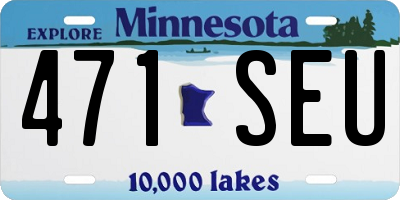 MN license plate 471SEU